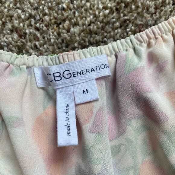 BCBGeneration Floral Double Front Slit Maxi Dress Size Medium - Picture 7 of 8